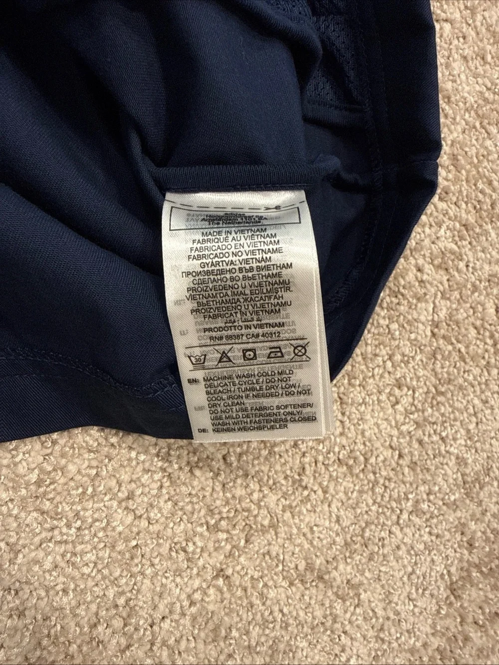 Men’s Size Small Adidas France Rugby Full Zip Jacket JM5016
